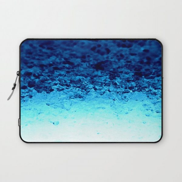 Blue Crystal Ombre Computer Cover by 2sweet4words Designs - Laptop Sleeve - 13"