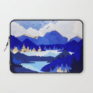 Blue Lake Computer Cover by SpaceFrogDesigns - Laptop Sleeve - 13"