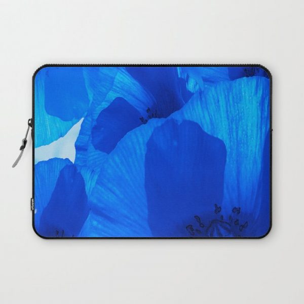 Blue Poppies #decor #society6 #buyart Computer Cover by PA$?ivi VikstrAPm - Laptop Sleeve - 13"