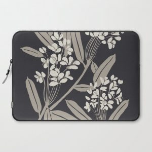 Boho Botanica Black Computer Cover by Megan Galante - Laptop Sleeve - 15"