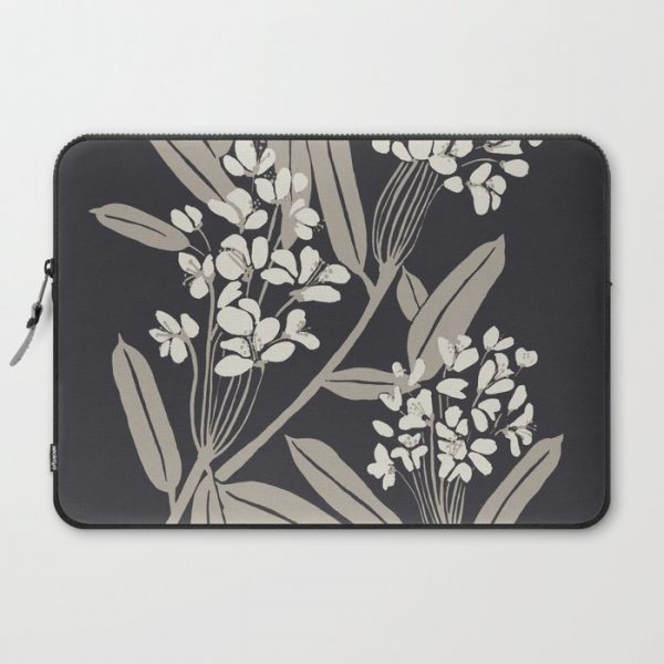 Boho Botanica Black Computer Cover by Megan Galante - Laptop Sleeve - 15"