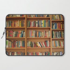 Bookshelf Books Library Bookworm Reading Computer Cover by Liviana - Laptop Sleeve - 15"