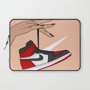 Bred Toe 1s Computer Cover by Arte De Imalay - Laptop Sleeve - 13"