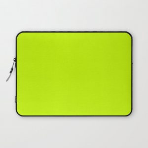 Bright green lime neon color Computer Cover by PalitraArt - Laptop Sleeve - 13"