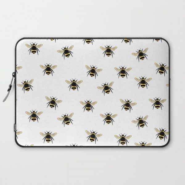 Bumble Bee pattern Computer Cover by Allyson Johnson - Laptop Sleeve - 15"