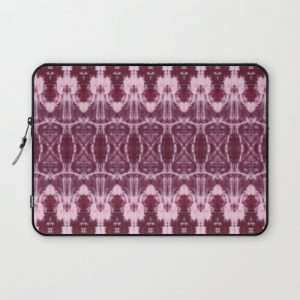 Burgundy Shibori Computer Cover by KATHRYN MARIE designs - Laptop Sleeve - 13"