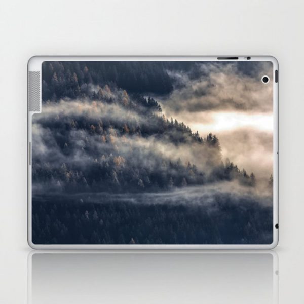 Calming Mountain Fog Scene Laptop & iPad Skin by Chilling Nation - iPad (2nd, 3rd, 4th Gen)