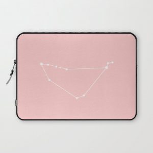 Capricorn Star Sign Soft Pink Computer Cover by astral spirits - Laptop Sleeve - 13"