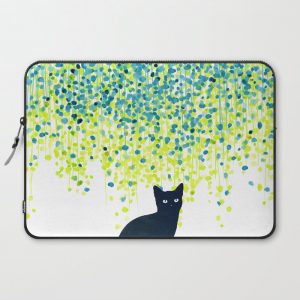 Cat in the garden under willow tree Computer Cover by Picomodi - Laptop Sleeve - 15"