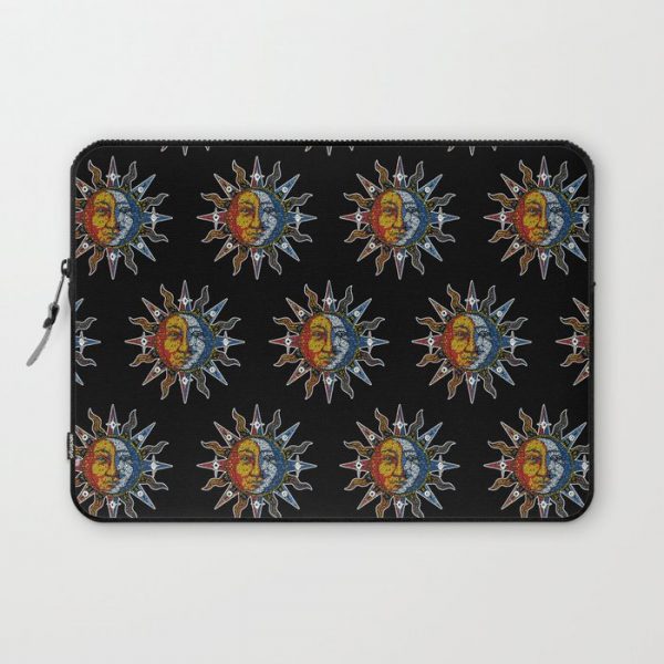 Celestial Mosaic Sun and Moon Computer Cover by Sandersart - Laptop Sleeve - 13"