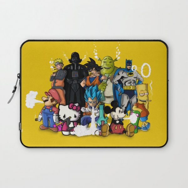 Characters Chilling (yellow) Laptop Cover by Corey Strandberg - Laptop Sleeve - 13"