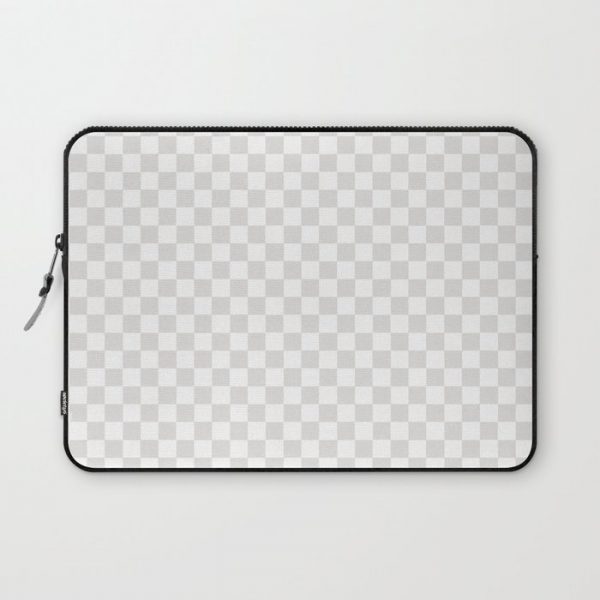 CheckMate Palladium White Computer Cover by MORE by Jamie Preston - Laptop Sleeve - 13"