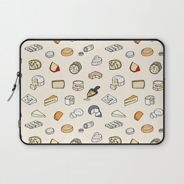 Cheese pattern Computer Cover by Laura Frere - Laptop Sleeve - 13"