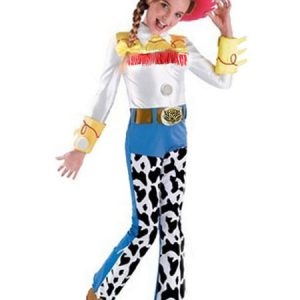 Children Disney Cosplay Toy Story Jessie White 3 Pieces Kids Cosplay Costumes Halloween