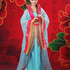 Chinese Costume Female Traditional Rose Chiffon Women Hanfu Dress Ancient Tang Dynasty Clothing 3 Pieces