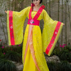 Chinese Costume Female Traditional Rose Chiffon Women Hanfu Dress Ancient Tang Dynasty Clothing 3 Pieces