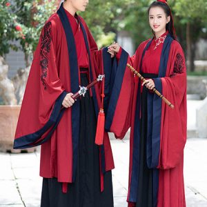 Chinese Costume Hanfu Ancient Traditional Tang Dynasty Adults Unisex Outfit Halloween