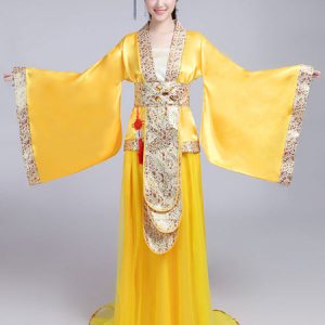 Chinese Costume Traditional Female Red Satin Women Hanfu Dress Ancient Tang Dynasty Clothing 3 Pieces