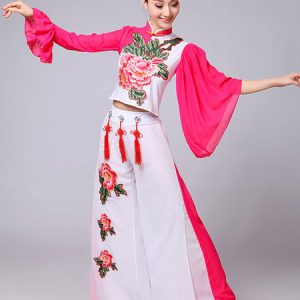 Chinese Costumes Nice Carnival Dance Costumes Peony Flower Outfit