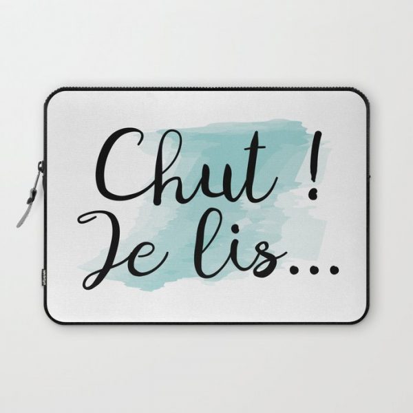 Chut ! Je lis... Computer Cover by TessaG - Laptop Sleeve - 13"