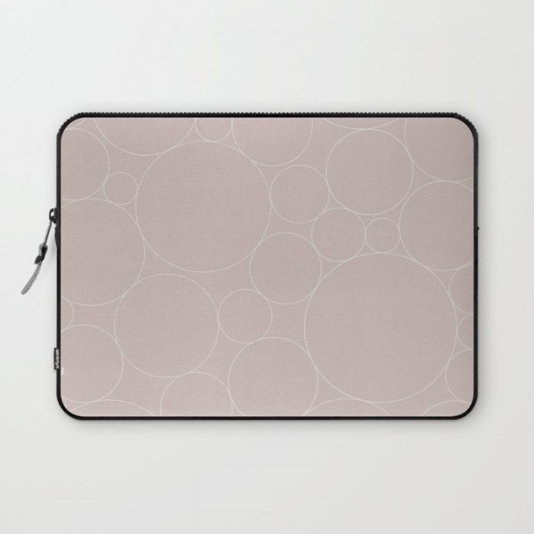 Circular Collage - Neutral Blush Computer Cover by colour poems - Laptop Sleeve - 13"