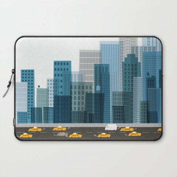 Cityscape Computer Cover by Keith Negley - Laptop Sleeve - 15"