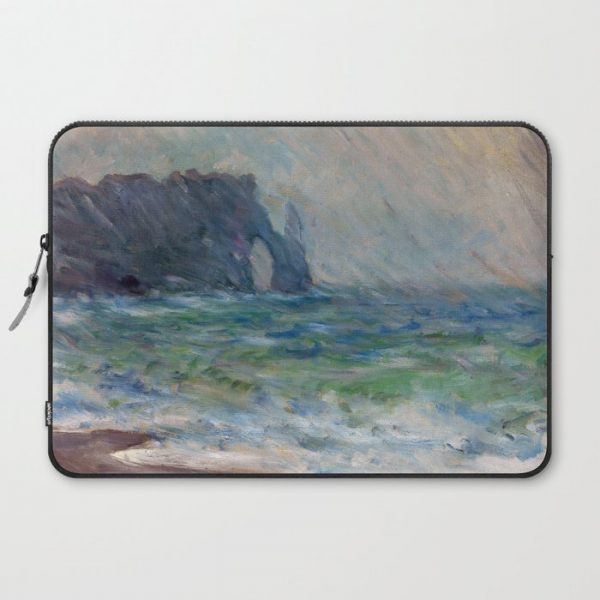 Claude Monet Rainfall Etretat Normandy France Computer Cover by PDPress - Laptop Sleeve - 15"