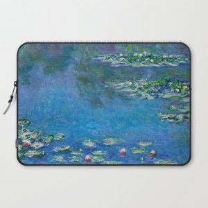 Claude Monet - Water Lilies Computer Cover by favoritepaintingsart - Laptop Sleeve - 15"