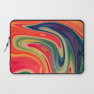 Colored Swirls 13 Computer Cover by Aloke Design - Laptop Sleeve - 13"