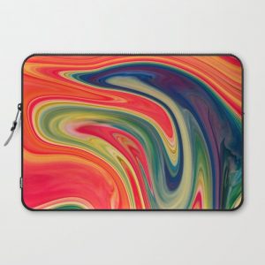 Colored Swirls 13 Computer Cover by Aloke Design - Laptop Sleeve - 15"