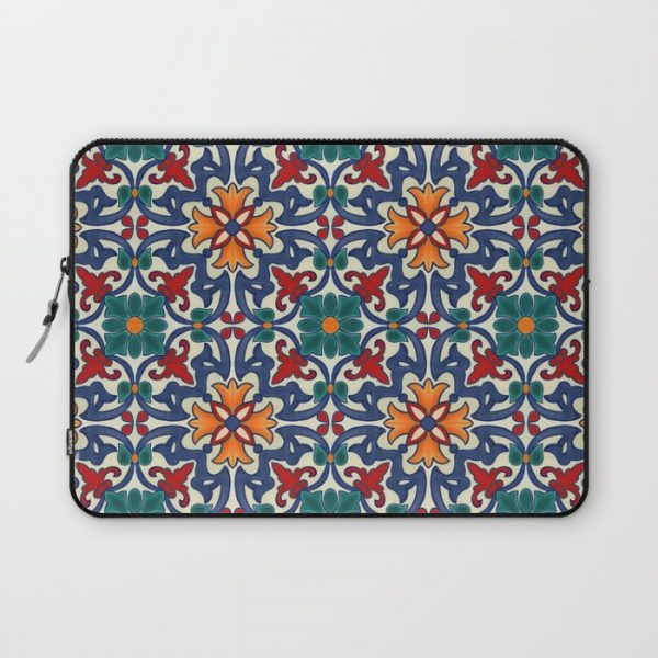 Colorful Azulejos Pattern Computer Cover by CatyArte - Laptop Sleeve - 13"