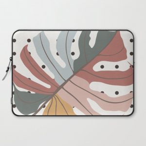 Colorful Monstera Leaf Computer Cover by Alisa Galitsyna - Laptop Sleeve - 15"