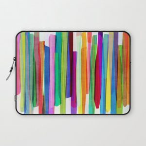 Colorful Stripes 1 Computer Cover by Mareike BAPhmer - Laptop Sleeve - 13"