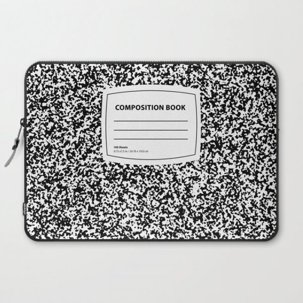 Composition Book Computer Cover by LM Schneider - Laptop Sleeve - 15"