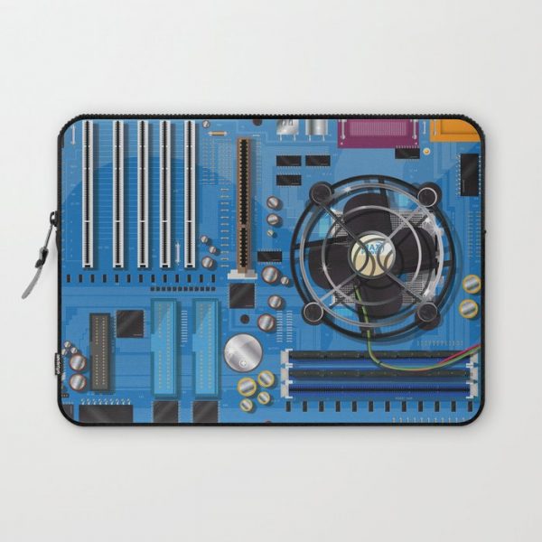 Computer Motherboard Computer Cover by Nick's Emporium - Laptop Sleeve - 13"