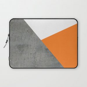 Concrete Tangerine White Computer Cover by ARTbyJWP - Laptop Sleeve - 13"