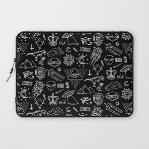 Conspiracy pattern (Censored version) Computer Cover by Laura Frere - Laptop Sleeve - 13"