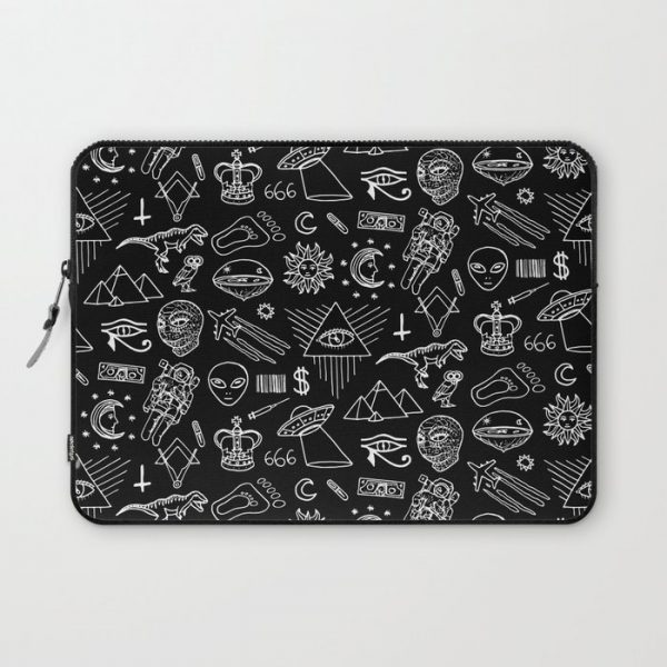 Conspiracy pattern (Censored version) Computer Cover by Laura Frere - Laptop Sleeve - 13"