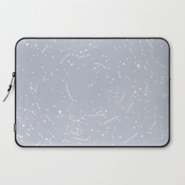 Constellation Map - Gray Computer Cover by Merlin - Laptop Sleeve - 15"