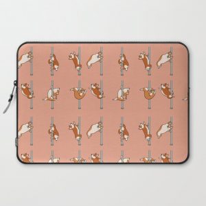 Corgi Pole Dancing Club Computer Cover by Huebucket - Laptop Sleeve - 15"