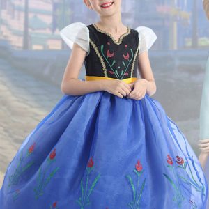 Cosplay Disney Princess Series Ice Romance Anna Princess High-end Dress Skirt Halloween Performance Costume