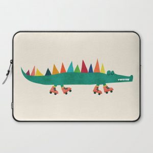 Crocodile on Roller Skates Computer Cover by Picomodi - Laptop Sleeve - 15"