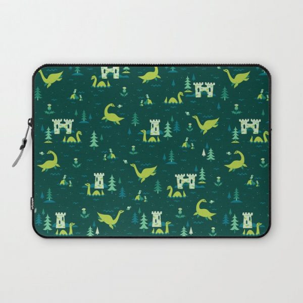 Cryptid Cuties: The Lochness Monster Computer Cover by There Will Be Cute - Laptop Sleeve - 13"