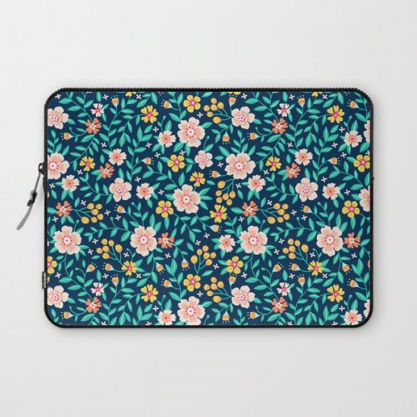 Cute Floral pattern in the small flower. "Ditsy print". Computer Cover by Ann&Pen - Laptop Sleeve - 13"