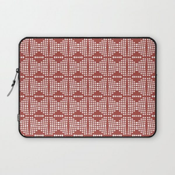 DOT MUDCLOTH RUST Computer Cover by holli zollinger - Laptop Sleeve - 13"