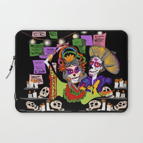 Day of the dead Computer Cover by BigYellowStore - Laptop Sleeve - 13"