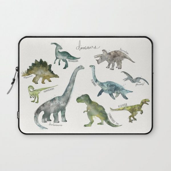 Dinosaurs Computer Cover by Amy Hamilton - Laptop Sleeve - 13"