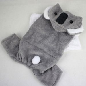 Dog Halloween Costume Cotton Koala Cosplay Grey Dog Costume Halloween