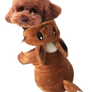 Dog Halloween Costume Pokemon Brown Fleece Pet Costume Halloween