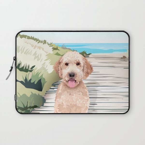 Doodle at the Beach Computer Cover by Greymount Paper & Press - Laptop Sleeve - 13"